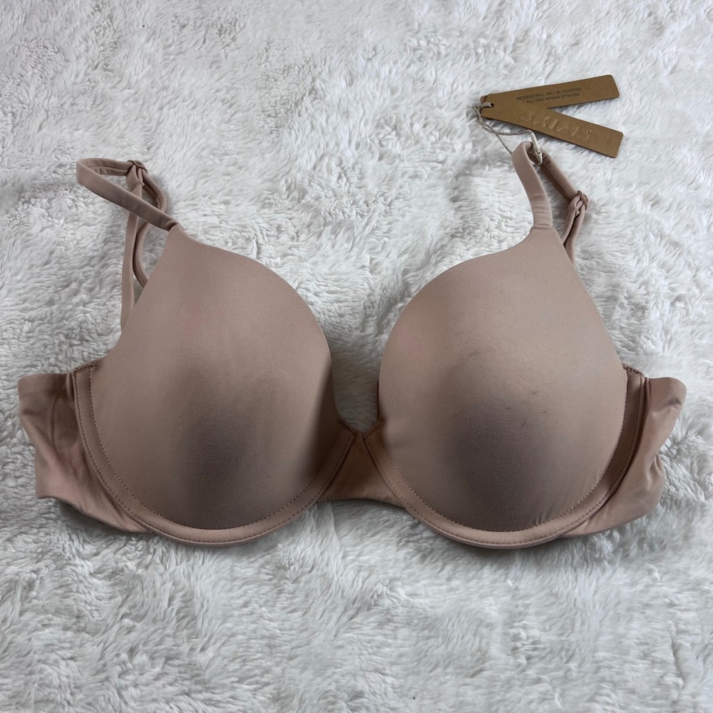 SKIMS Women's Fits Everybody‎ T-Shirt Bra Mica Tan Underwire 32D BR-TSH-2023 NEW